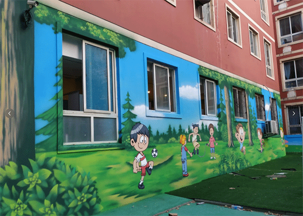 幼兒園墻噴繪如何做？